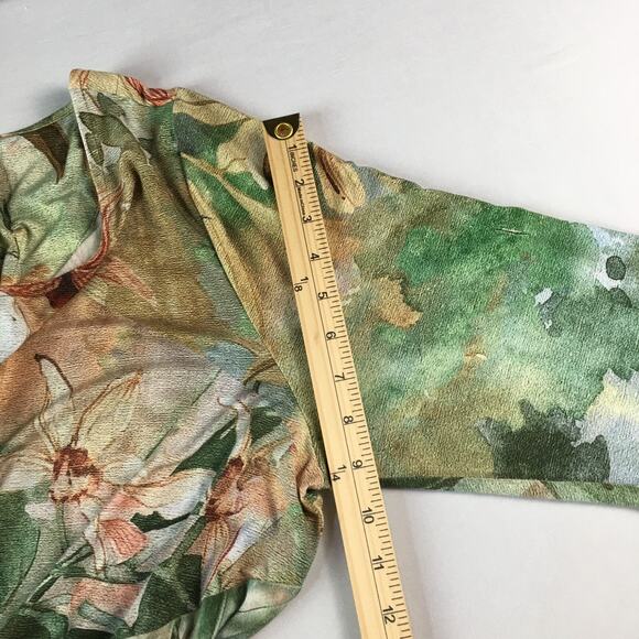 Soft Surroundings Vivienne Floral Print Paneled Colorful Maxi Dress Plus Size 1X - Picture 14 of 16